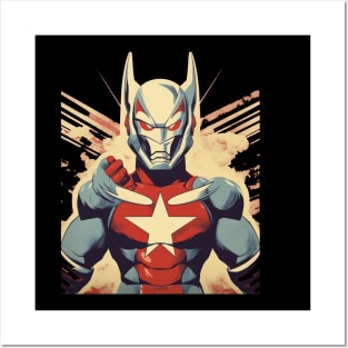 Ultraman Strong Super Hero Propaganda Retro Posters and Art